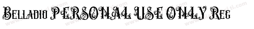 Belladio PERSONAL USE ONLY Regula字体转换